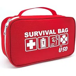 happy dikdik Survival Bag for 30th/40th/50th Birthday Women & Men - Gift Birthday - Creative Birthday Gift & Ideal for Money Gifts, red, 50th birthday-picture-43