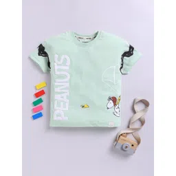 Happy Faces Boys Peanuts Printed Pure Cotton T-shirt-picture-29