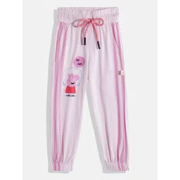 Happy Faces Girls Peppa Pig Pure Cotton Joggers-picture-53