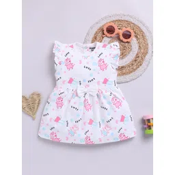 Happy Faces Infant Girls Peppa Pig Printed Pure Cotton A-Line Dress-picture-19
