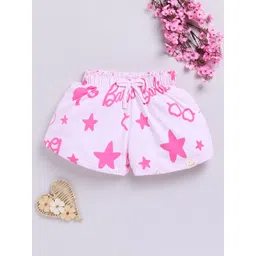 Happy Faces Kids Girls Barbie Printed Pure Cotton Shorts-picture-26
