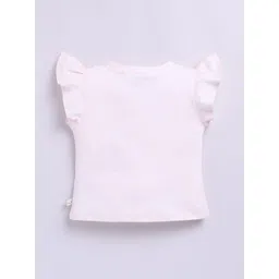 Happy Faces Kids Girls Dora Printed Flutter Sleeve Pure Cotton Top image 4