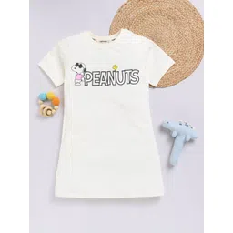 Happy Faces Kids Girls Printed Pure Cotton Longline T-Shirt-picture-23