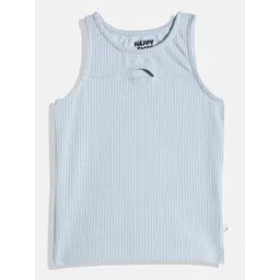 Happy Faces Kids Girls Striped Pure Cotton T-Shirt-picture-34