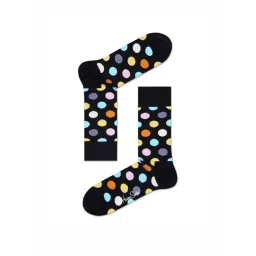 Happy Socks Big Dot Black Cotton Printed Socks (36-40)-picture-40