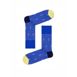 Happy Socks Dressed Flash Blue Cotton Printed Socks (39-42)-picture-19