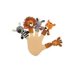 happy threads Set of 5 Handcrafted Amigurumi Wild Animal Finger Puppets-picture-38