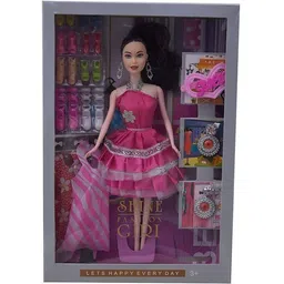 happybive Shine Dolls for Girl’s Surprise Moveable Doll Set with Beautiful Accessories-H27-picture-23