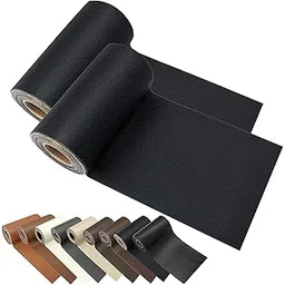 HAPPYMATES Leather Repair Patch Tape kit for Couches Adhesive for Leather Vinyl Couch Furniture Sofa Car Seat Belts Handbags Jackets First Aid Patch (12 X 24 Inch)-picture-12