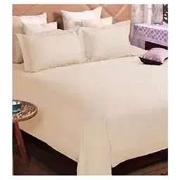 harbell home 300 TC Cotton Queen Solid Flat Bedsheet-picture-14