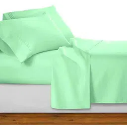 harbell home 300 TC Cotton Queen Solid Flat Bedsheet-picture-16