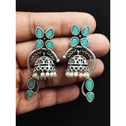 Hardin Style Geometric Jhumkas Earrings-picture-34
