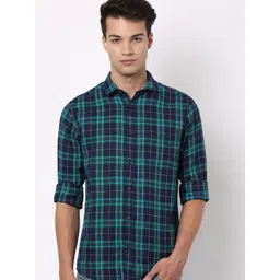 hardsoda by the indian garage co HARDSODA Slim Fit Tartan Checks Casual Shirt-picture-35