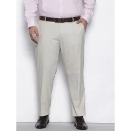 Hardsoda by The Indian Garage Co Men Plus Size Pleated Formal Trousers-picture-14