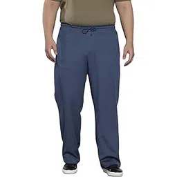 hardsoda by The Indian Garage Co Men Plus Size Relaxed Fit Textured Mid-Rise Stretchable Joggers-picture-40