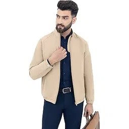 harfun Desk Beige Workday Jacket with Raglan Sleeves-picture-54