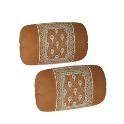 hargunz Set of 2 Floral Woven Bolster Covers 32" x 16"-picture-32