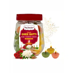 Hari darshan Cow Ghee Diya With Rose, Chandan & Mogra Fragrance-60 Pcs-picture-14