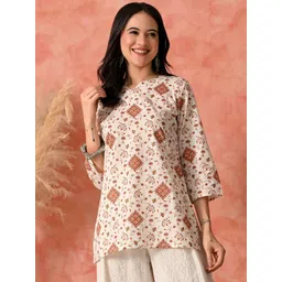 HARIKS Women Floral Printed V Neck Tunic With Palazzos Co-Ords-picture-39