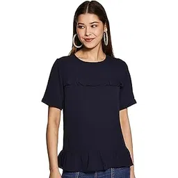 harpa Women's Regular Fit Polyester Round Neck Top-picture-37