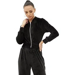 Women's Polyester Blend Hooded Neck Sweatshirt-image-14