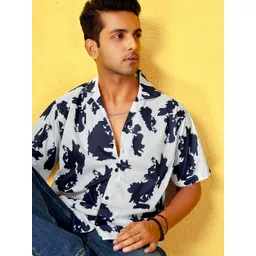 HARPITA Men Comfort Floral Semi Sheer Printed Casual Shirt-picture-38