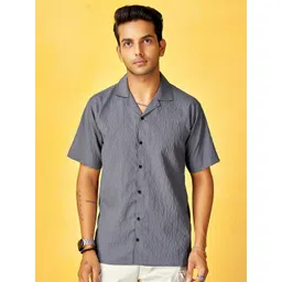 HARPITA Men Comfort Semi Sheer Striped Casual Shirt-picture-33