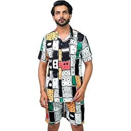 harpita Men’s Night Suit Regular Fit for Casual Wear | Digital Printed | Half Sleeve | Latest Stylish Loungewear Crafted with Comfort Fit for Everyday Wear-picture-10