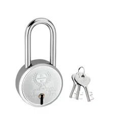 Harrison J-Supreme 65 mm Mild Steel BCP Finish Long Shackle Padlock with 3 Keys, 0663-picture-42