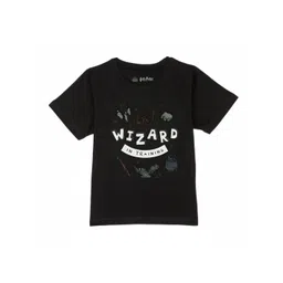 Harry Potter by Wear Your Mind Boys Black Harry Potter Printed Pure Cotton T-shirt-picture-35