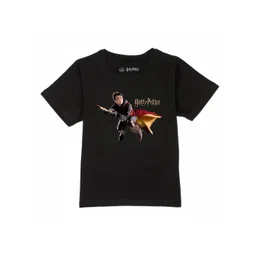 Harry Potter by Wear Your Mind Boys Black Printed T-shirt-picture-21