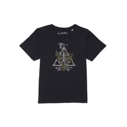 Harry Potter by Wear Your Mind Boys Navy Blue Printed T-shirt-picture-41