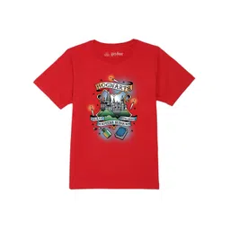 Harry Potter by Wear Your Mind Boys Red Printed Pure Cotton T-shirt-picture-38