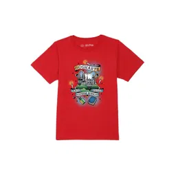 Harry Potter by Wear Your Mind Boys Red Pure Cotton T-shirt-picture-34