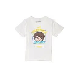Harry Potter by Wear Your Mind Boys White Printed Pure Cotton T-shirt-picture-25