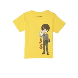 Harry Potter by Wear Your Mind Boys Yellow Printed T-shirt-picture-22
