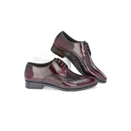 Harrykson London Men Textured Round Toe Brogues Formal Shoes-picture-10