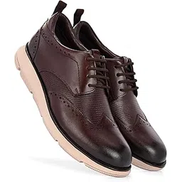harrykson london Men’s Classic Brogue Leather Shoes with Ultra-Light Comfort EVA Sole Brogues for Men-picture-46