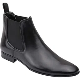 harrykson london Men's Constructed Black Leather Formal Boot-picture-40