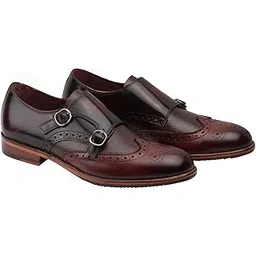 harrykson london Premium Luxury Double Monk Strap Genuine Leather Handcrafted Shoe for Men's-picture-26