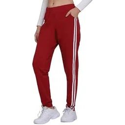Harshita Enterprises Women's Cotton Blend Striped Track Pant | Lower Pants for Women | Sports & Lounge Lower for Ladies-picture-43