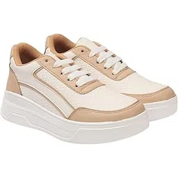 harshudream Womens Pu Sneakers Lightweight and Breathable | Fashion Footwear – Comfortable & Stylish Everyday Wear | Perfec for Casual, Work, Parties-picture-31