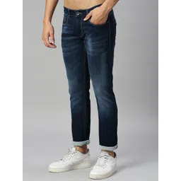 Harvard Blue Men Slim Fit Low-Rise Clean Look Heavy Fade Stretchable Jeans-picture-18