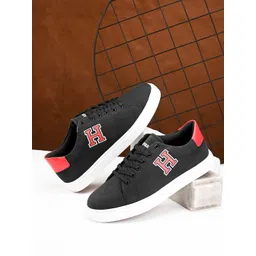 Harvard Men Black Printed Lightweight Canvas Sneakers-picture-15