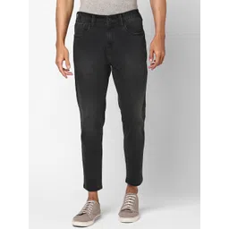 Harvard Men Black Tapered Fit High-Rise Light Fade Stretchable Jeans-picture-17