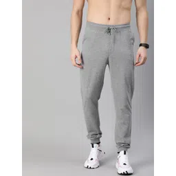 Harvard Men Grey Melange Solid Joggers-image-27