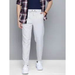 Harvard Men Grey Melange Solid Tapered Style Track Pants-picture-41