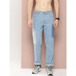 Harvard Men Regular Fit Mid Rise Patch Detail Jeans-picture-12
