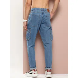 Harvard Men Tapered Fit Stretchable Cargo Jeans image 4