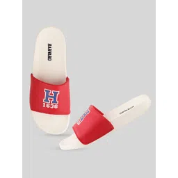 Harvard Men White Printed Sliders-image-24
